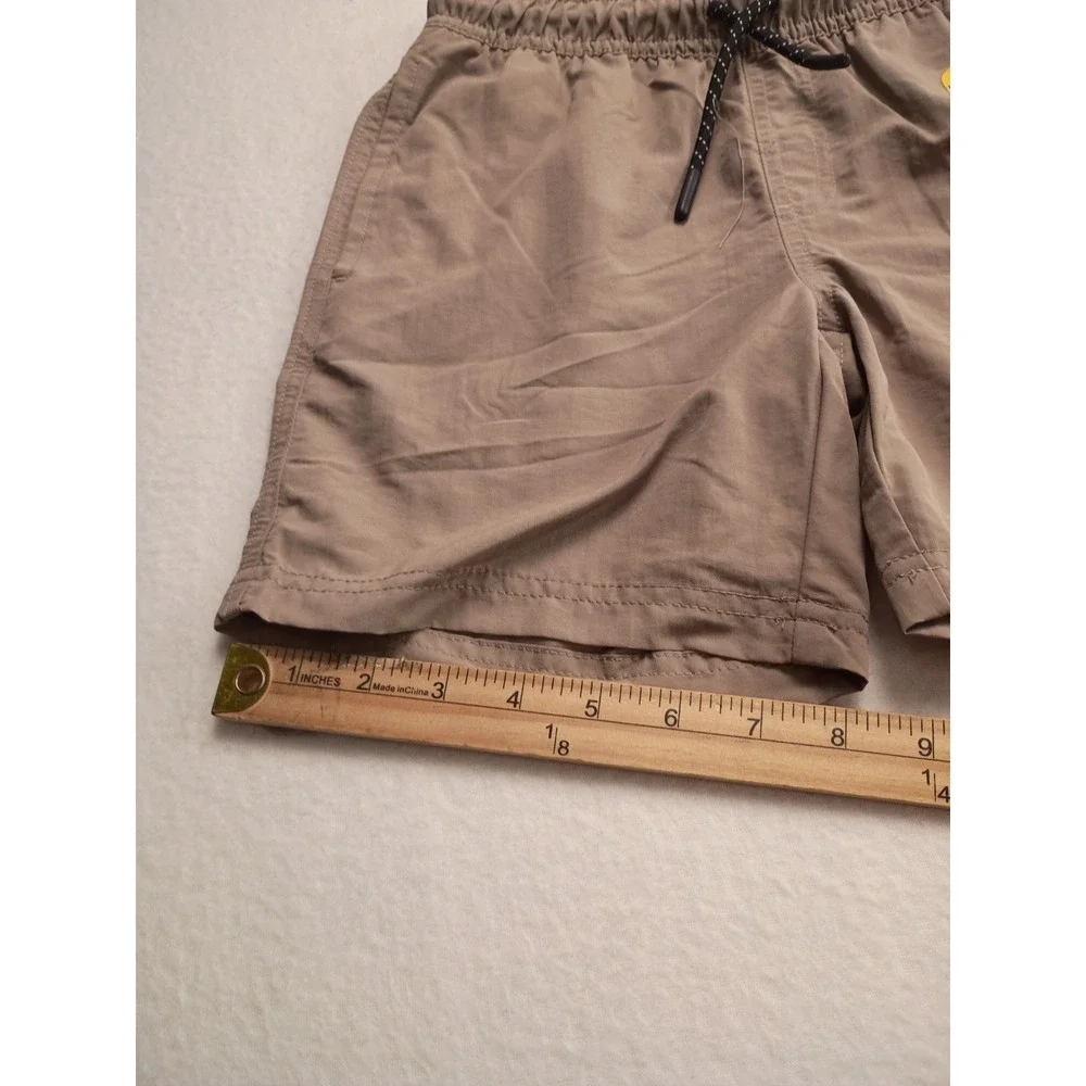 Quick Dry Performance Shorts Men's Tan Khaki Elastic Waist Drawstring Active NWT